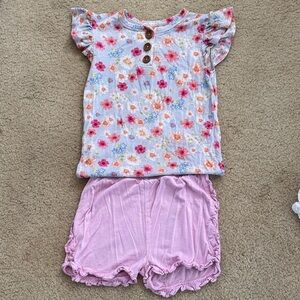 Posh Peanut Floral Summer Set 6T